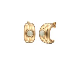 Haze&Glory Boucles d'oreilles or / vert pastel, Taille One Size