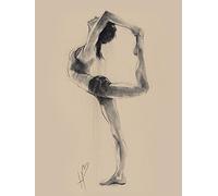 Hazel Bowman (Lord of The Dance Pose 30 x 40 cm Toile Imprimée