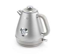 Hazel Quinn Bouilloire Electrique, Bouilloire Vintage Avec Thermomètre, Acier Inoxydable et Sans BPA, Sans Fil et Avec Arrêt Automatique, 1,7 L, 2200 W, Gris Espace