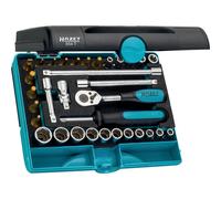 HAZET Jeu de clés à douille métrique 1/4 (6,3 mm) 33 pièces 854T