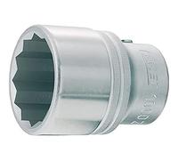 Hazet 1000AZ-7/8 Douille carré creux 20 mm/profil à 12 pans extérieurs Taille 7/8 longueur 52 mm
