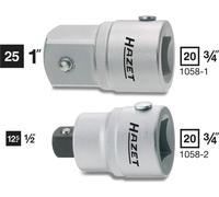 HAZET Réduction 1058-2 I 3/4 entraînement carré femelle I 1/2 sortie carré mâle I Avec boulon de dégagement pour sécurité de goupille