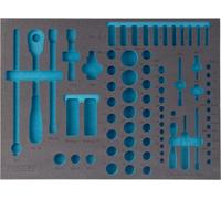 HAZET 163-138L Plateau en mousse souple à 2 composants ∙ 519 mm x 392 mm