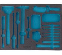 HAZET 163-143L Plateau en mousse souple à 2 composants ∙ 519 mm x 392 mm