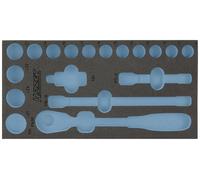 Hazet 163-191L Garniture en mousse souple bi matière