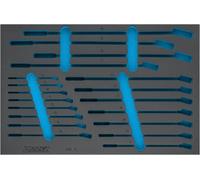 HAZET 163-210L Plateau en mousse souple à 2 composants ∙ 519 mm x 342 mm
