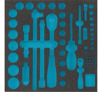 HAZET 163-224L Plateau en mousse souple à 2 composants ∙ 344 mm x 342 mm