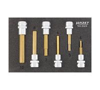 Hazet 163-302/6 Jeu de Douille Tournevis, Revêtue Cvd-Tin Or