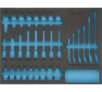 HAZET 163-367L Plateau en mousse souple à 2 composants ∙ 519 mm x 392 mm