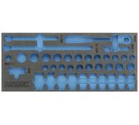 Hazet 163-379L 163-379L Insert en mousse (L x l) 172 mm x 392 mm