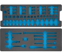 HAZET 163-401L Bac en mousse souple à 2 composants ∙ 570 mm x 220 mm