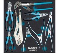HAZET 163-424/9 Jeu de pinces ∙ 344 mm x 342 mm ∙ Nombre d'outils : 9