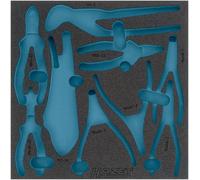 HAZET 163-424L Plateau en mousse souple à 2 composants ∙ 344 mm x 342 mm