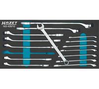 HAZET 163-428/15 Jeu de clés mixtes ∙ Profil de traction extérieur à double hexagone ∙ 6 - 22 ∙ Nombre d'outils : 15