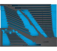 HAZET 163-525L Plateau en mousse souple à 2 composants ∙ 519 mm x 392 mm