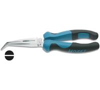 Hazet 1841B-33 pour l'atelier Pince plate à becs ronds coudée à 45° Acier spécial 200 mm