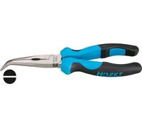 HAZET Pince à bec plat 1841MB-33 I Modèle courbé (45 degrés) I Tranchants trempés par induction I Pour une coupe et un maintien précis des matériaux, même dans les endroits difficiles d'accès