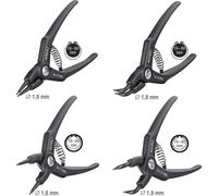 Hazet 1845/4 Jeu de pinces pour circlips Adapté pour (pinces pour circlips) circlips intérieurs et extérieurs 19-60 mm 19-60 mm