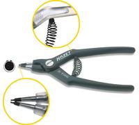 Hazet 1845A-10 Pince pour circlips Adapté pour (pinces pour circlips) circlips extérieurs 10-25 mm Forme de la panne (détails)