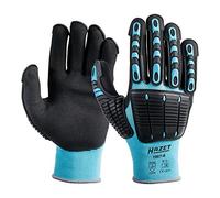 HAZET 1987-6 Gants de mécanicien, protection par protecteurs TPR, tricot fin, haute adhérence, longue durée d'utilisation, taille L, testé contre les risques mécaniques, protection contre les coupures