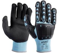 HAZET 1987-6 Gants de mécanicien, protection par protecteurs TPR, tricot fin, haute adhérence, longue durée d'utilisation, taille L, testé contre les risques mécaniques, protection contre les coupures