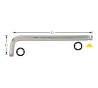 HAZET Clé mâle coudée 2105LG-03 – 3 mm – 6 pans intérieurs – 23 mm