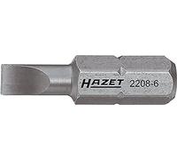 Hazet 2208-11 Embout-tournevis hexagone massif 1/4''/profil à fente Taille 1,2 x 8 longueur 25 mm