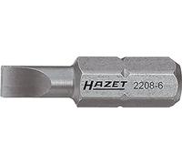 Hazet 2208-6 Embout-tournevis hexagone massif 1/4''/profil à fente Taille 0,6 x 4,5 longueur 25 mm