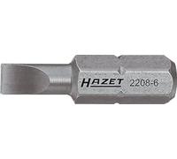 Hazet 2208-8 Embout-tournevis hexagone massif 1/4''/profil à fente Taille 0,8 x 5,5 longueur 25 mm