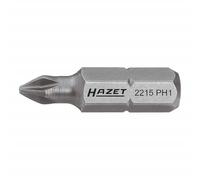 Hazet Embout cruciforme Phillips 2215-PH1 PH1 25 mm Entraînement hexagone massif 6,3 mm (1/4") 1 pc