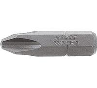 HAZET Embout tournevis 2217-PH3 – hexagone massif 5/16'' Taille PH3 32 mm