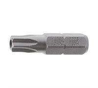 Hazet 2223-T15H Embout-tournevis hexagone massif 1/4'' torx tamper résistant Taille T 15 H longueur 25 mm