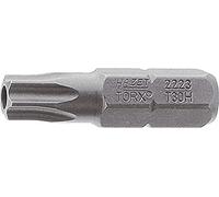 Hazet 2223-T30H Embout-tournevis hexagone massif 1/4'' torx tamper résistant Taille T 30 H longueur 25 mm