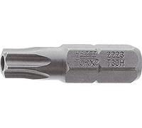Hazet 2223-T40H Embout-tournevis hexagone massif 1/4'' torx tamper résistant Taille T 40 H longueur 25 mm
