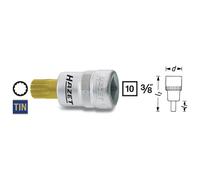 HAZET 3/8" profil polygonal intérieur XZN Douille Taille : M 8 Longueur : 41,0 mm