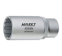 HAZET 4555N Outil pour buses d'injection ∙ Carré creux 1/2 pouce (12,5 mm) ∙ Profil hexagonal double extérieur ∙ 27 mm
