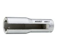 HAZET 4680-2 Clé pour sonde lambda ∙ Carré creux 1/2 pouce (12,5 mm) ∙ Profil hexagonal externe ∙ 22 mm