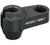HAZET 4680-7 Clés pour sondes de gaz d'échappement ∙ Carré creux double 1/2 pouce (12,5 mm) ∙ Profil hexagonal extérieur ∙ 14 mm