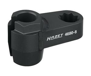 HAZET 4680-8 Insert pour sonde de gaz d'échappement, entraînement 1/2" double carré, ouverture de clé 17 mm, pour sondes de température de gaz d'échappement, convient pour MERCEDES, PORSCHE, SEAT…