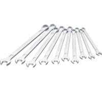 HAZET 600LG/10 Clé mixte ∙ extra longue ∙ mince ∙ double profil hexagonal extérieur ∙ 10 - 19 ∙ Nombre d'outils : 10