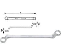 Hazet 630-30X32 Clé polygonale double Ouverture de clé (métrique) 30 - 32 mm