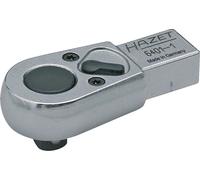 HAZET 6401-1 Tête de cliquet réversible ∙ Insert carré 9 x 12 mm ∙ Carré plein 1/4 pouce (6,3 mm) ∙ 46,5 mm