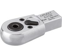 HAZET 6408 Tête à cliquet pour embouts de vissage ∙ Carré insérable 9 x 12 mm ∙ Hexagone creux 1/4 pouce (6,3 mm) ∙ 46,5 mm