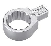 Hazet 6630C-22 Attache mâle polygonale carré femelle 9 x 12 mm/profil traction à 12 pans extérieurs Taille 22 longueur 50,8 mm