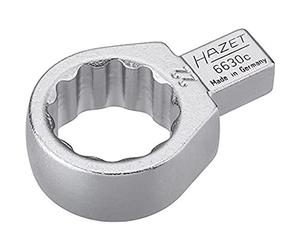 Hazet 6630C-22 Attache mâle polygonale carré femelle 9 x 12 mm/profil traction à 12 pans extérieurs Taille 22 longueur 50,8 mm