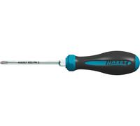 HAZET Tournevis HEXAnamic 802-PH2 I Avec manche antidérapant à 3 composants pour une transmission de force élevée I De forme anatomique, profil cruciforme - ouverture de clé PH2 I Longueur : 214 mm'.