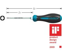 Hazet 802-PZ2 pour l'atelier Tournevis cruciforme PZ 2 Longueur de la lame: 100 mm DIN ISO 8764-1, DIN ISO 8764-2