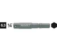 HAZET Adaptateur à chocs 8508S-1 – Carré 6,3 mm (1/4 pouce), Hexagone 5,5 mm, 50 mm