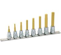 HAZET 8801/8H Jeu de clés à douilles ∙ Carré creux 3/8 pouces (10 mm) ∙ Profil de douille hexagonale ∙ 3 - 10 ∙ Nombre d'outils : 8