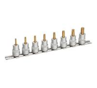 Hazet 8802T/8H Jeu de clés à douilles/carré creux 10 mm/torx intérieur longueur 240 mm/nombre d'outils 8